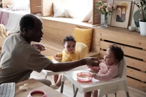 Papinhas com Sementes Ricas em Zinco para Gêmeos em Introdução Alimentar Simultânea