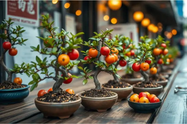 Regulação de Hormônios Vegetais em Bonsais Frutíferos Miniaturizados