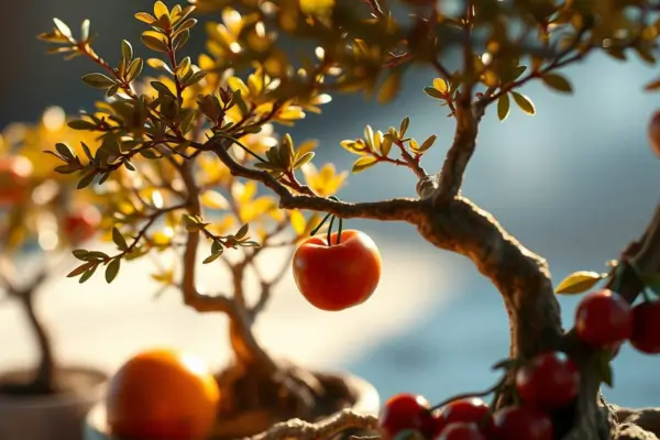 Potencialização Luminosa em Árvores Miniaturizadas Frutíferas Sazonais