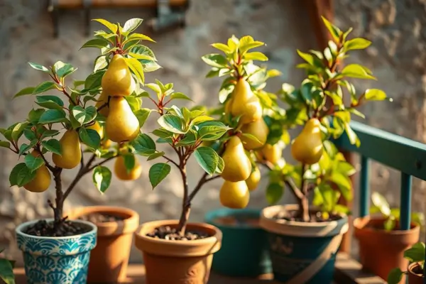Pereiras Orientais e Europeias como Minifruteiras Domésticas