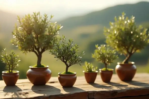 Oliveiras Enxertadas para Minibonsais em Clima Ameno
